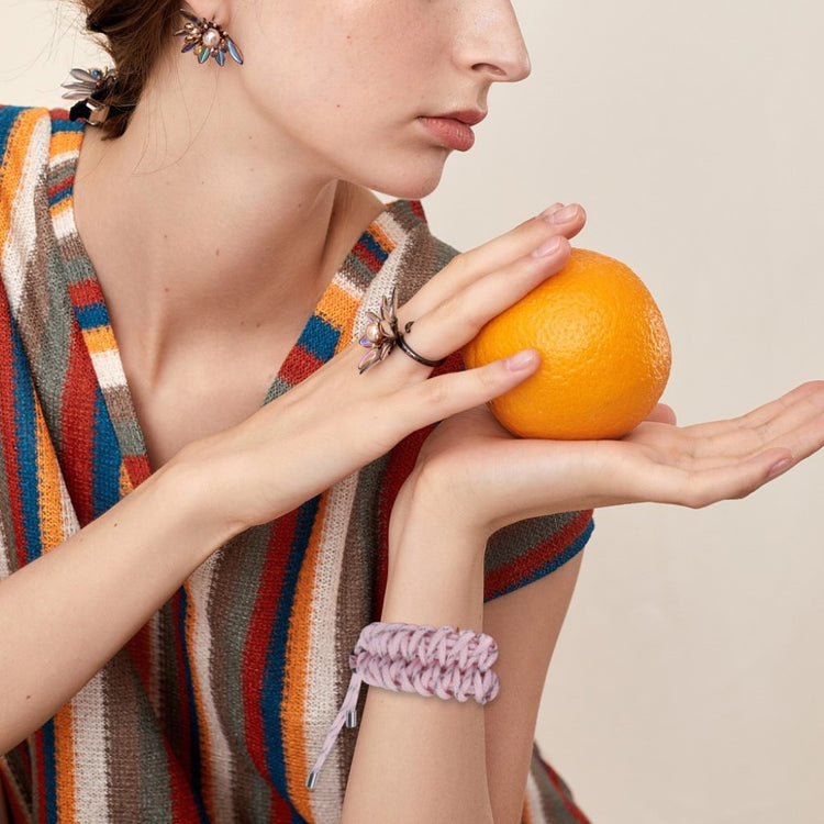 Rigtigt nydelig Fitbit Versa Nylon Rem - Orange#serie_8