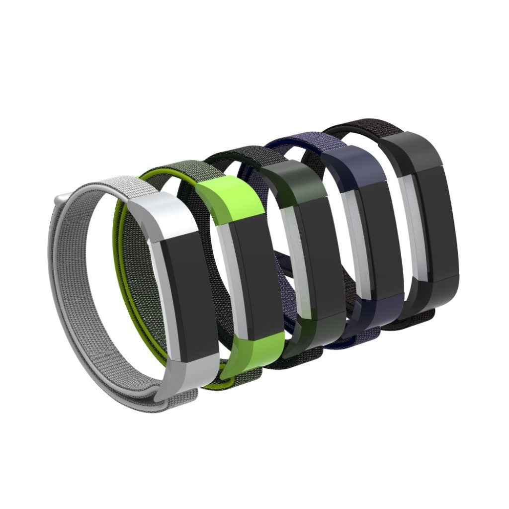 Super fint Fitbit Ace Nylon Rem - Grøn#serie_2
