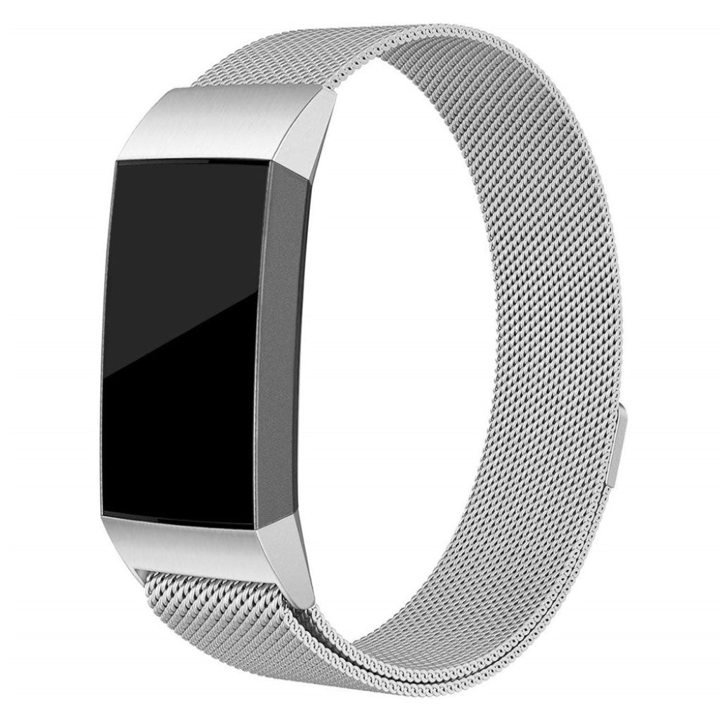 Helt vildt flot Fitbit Charge 3 Metal Rem - Sølv#serie_1