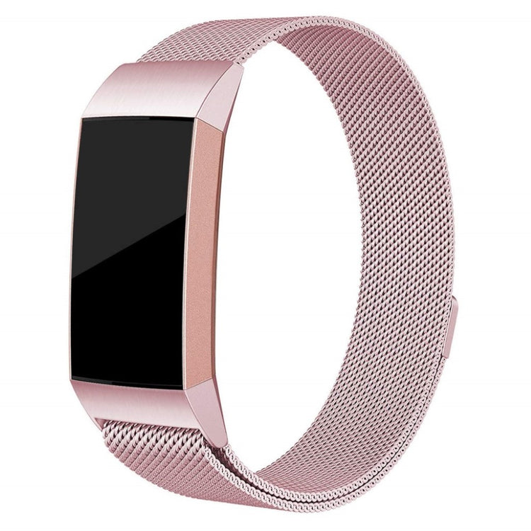 Meget skøn Fitbit Charge 3 Metal Rem - Pink#serie_4