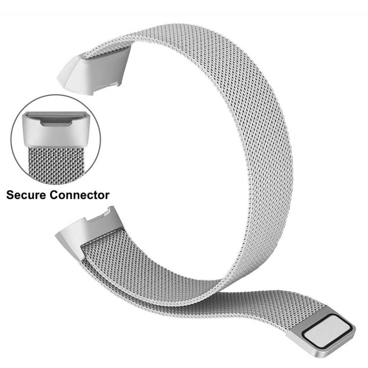 Vildt pænt Fitbit Charge 3 Metal Rem - Sølv#serie_4