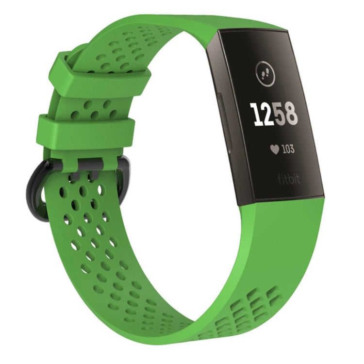 Flot Fitbit Charge 3 Silikone Rem - Grøn#serie_6