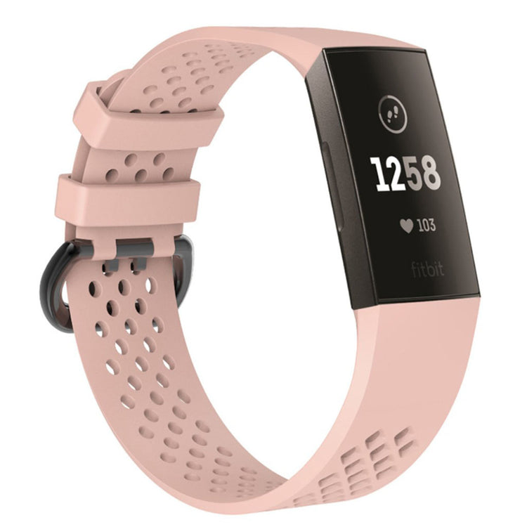 Flot Fitbit Charge 3 Silikone Rem - Pink#serie_8