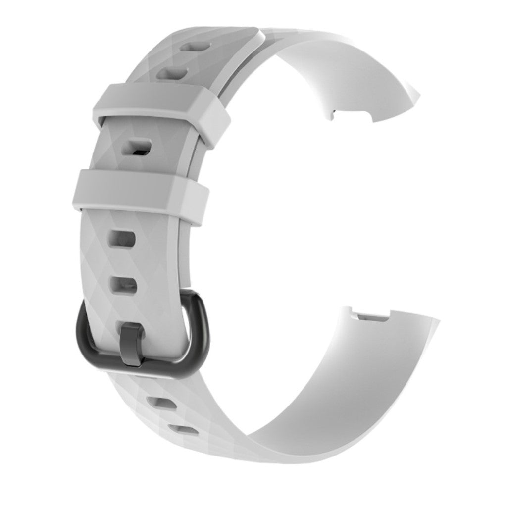 Fremragende Fitbit Charge 3 Silikone Rem - Hvid#serie_11