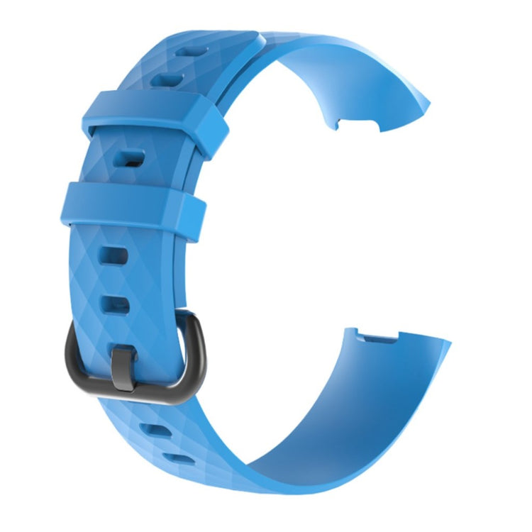 Fremragende Fitbit Charge 3 Silikone Rem - Blå#serie_2