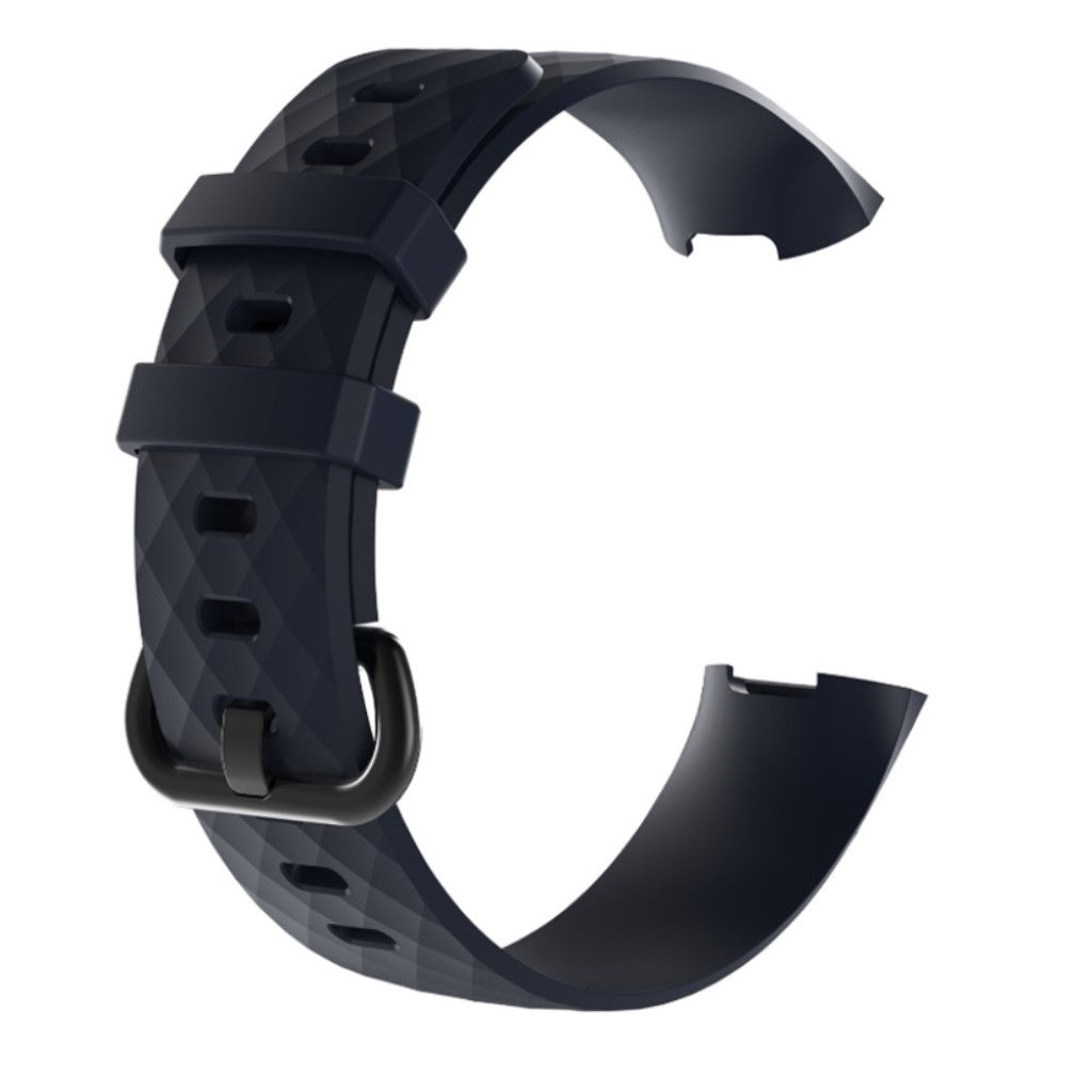 Fremragende Fitbit Charge 3 Silikone Rem - Blå#serie_3