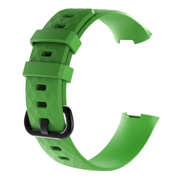 Fremragende Fitbit Charge 3 Silikone Rem - Grøn#serie_5