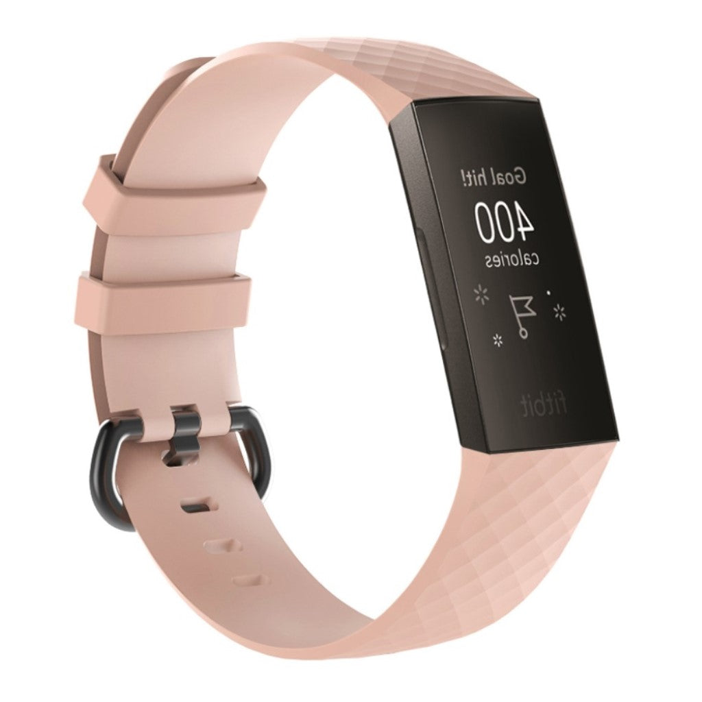 Fremragende Fitbit Charge 3 Silikone Rem - Pink#serie_7