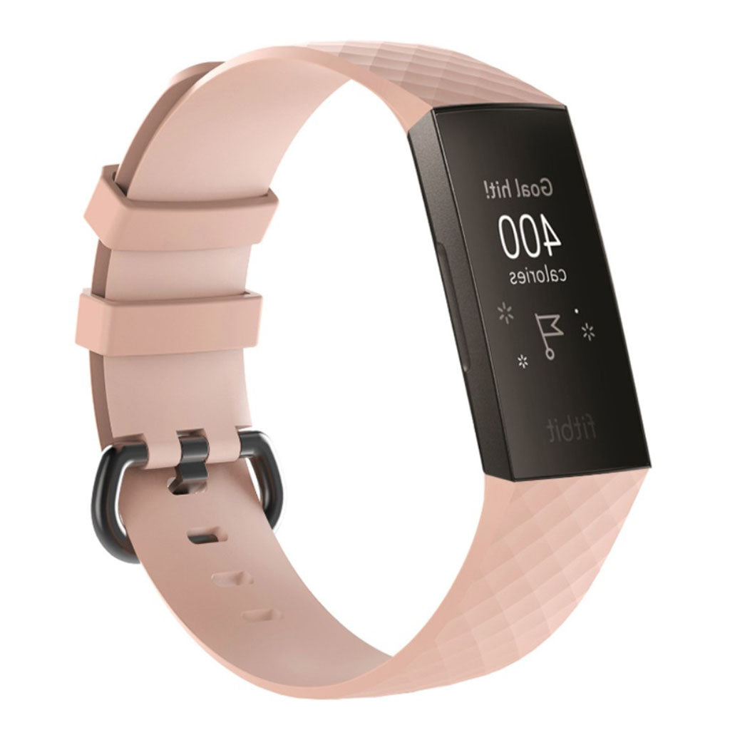 Fremragende Fitbit Charge 3 Silikone Rem - Pink#serie_7