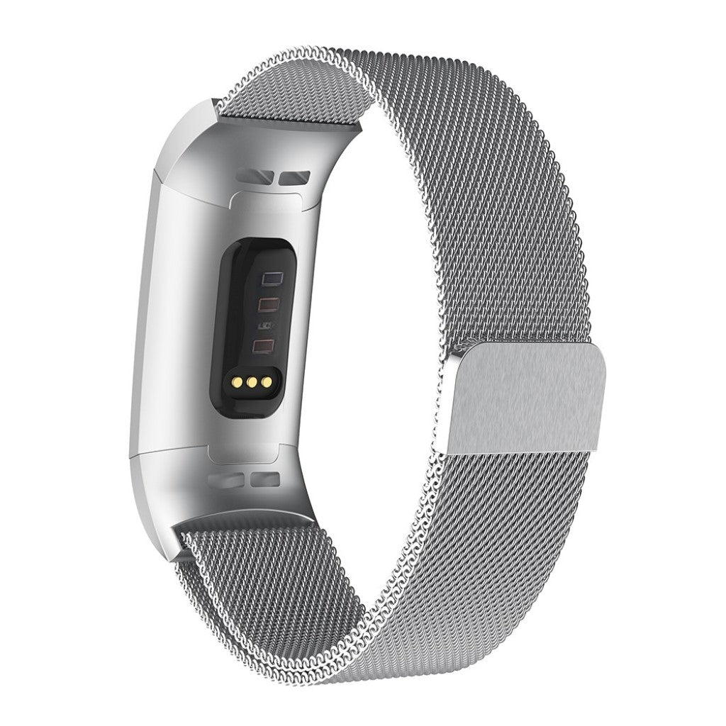 Helt vildt pænt Fitbit Charge 3 Metal Rem - Sølv#serie_5