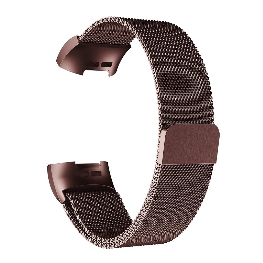 Mega fint Fitbit Charge 3 Metal Rem - Brun#serie_2