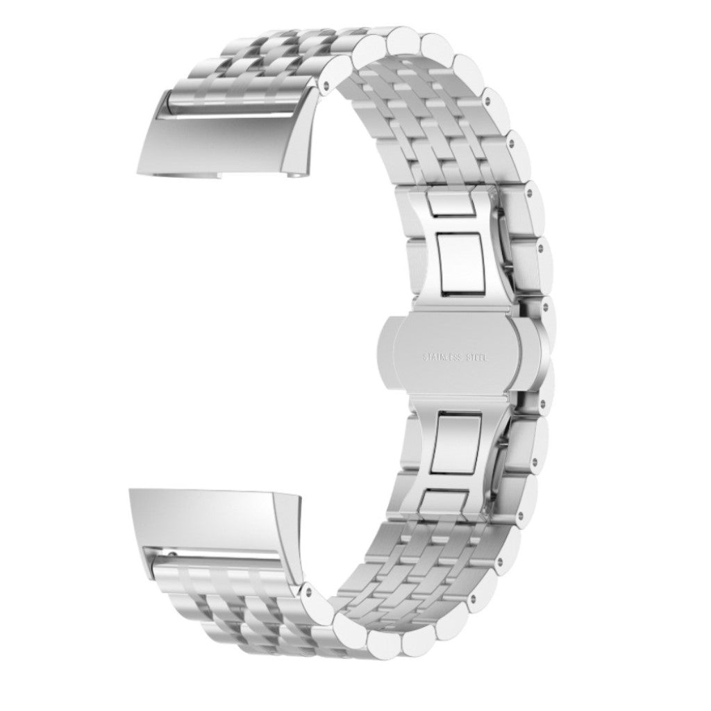Godt Fitbit Charge 3 Metal Rem - Sølv#serie_3