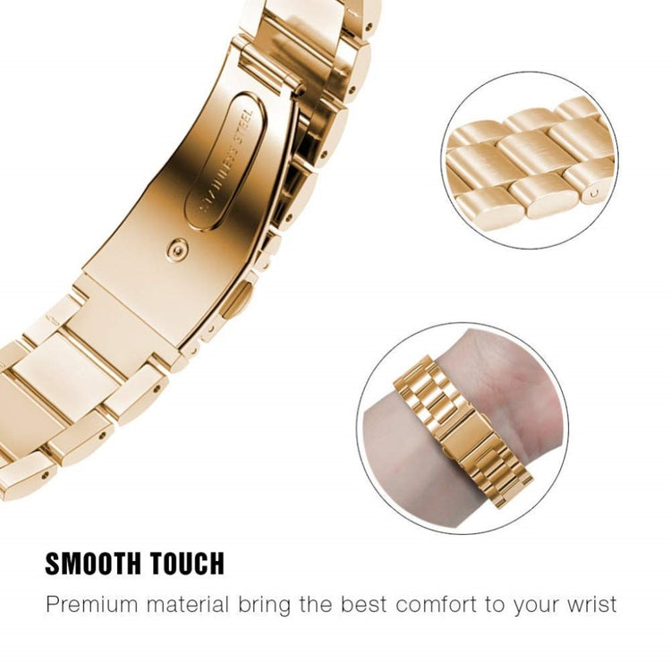 Meget slidstærk Fitbit Charge 3 Metal Rem - Guld#serie_1