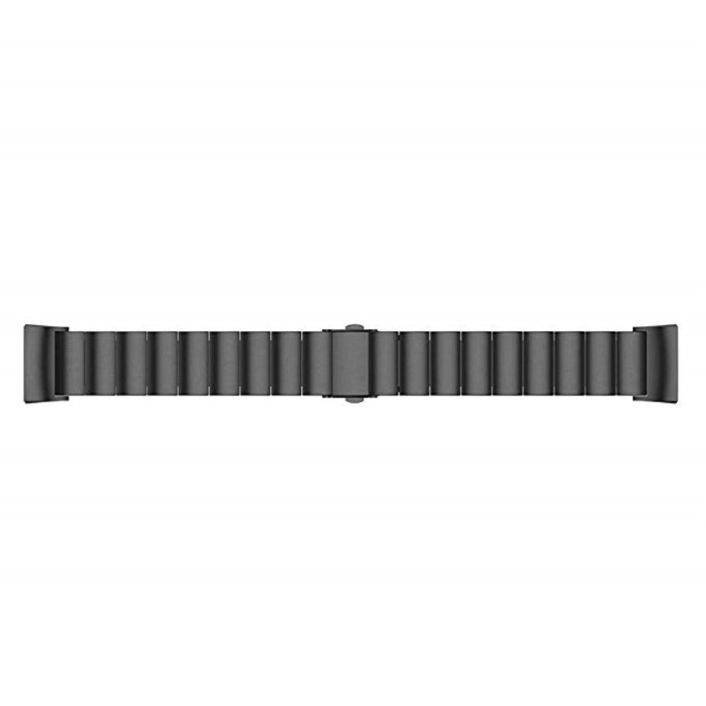 Meget elegant Fitbit Charge 3 Metal Rem - Sort#serie_4