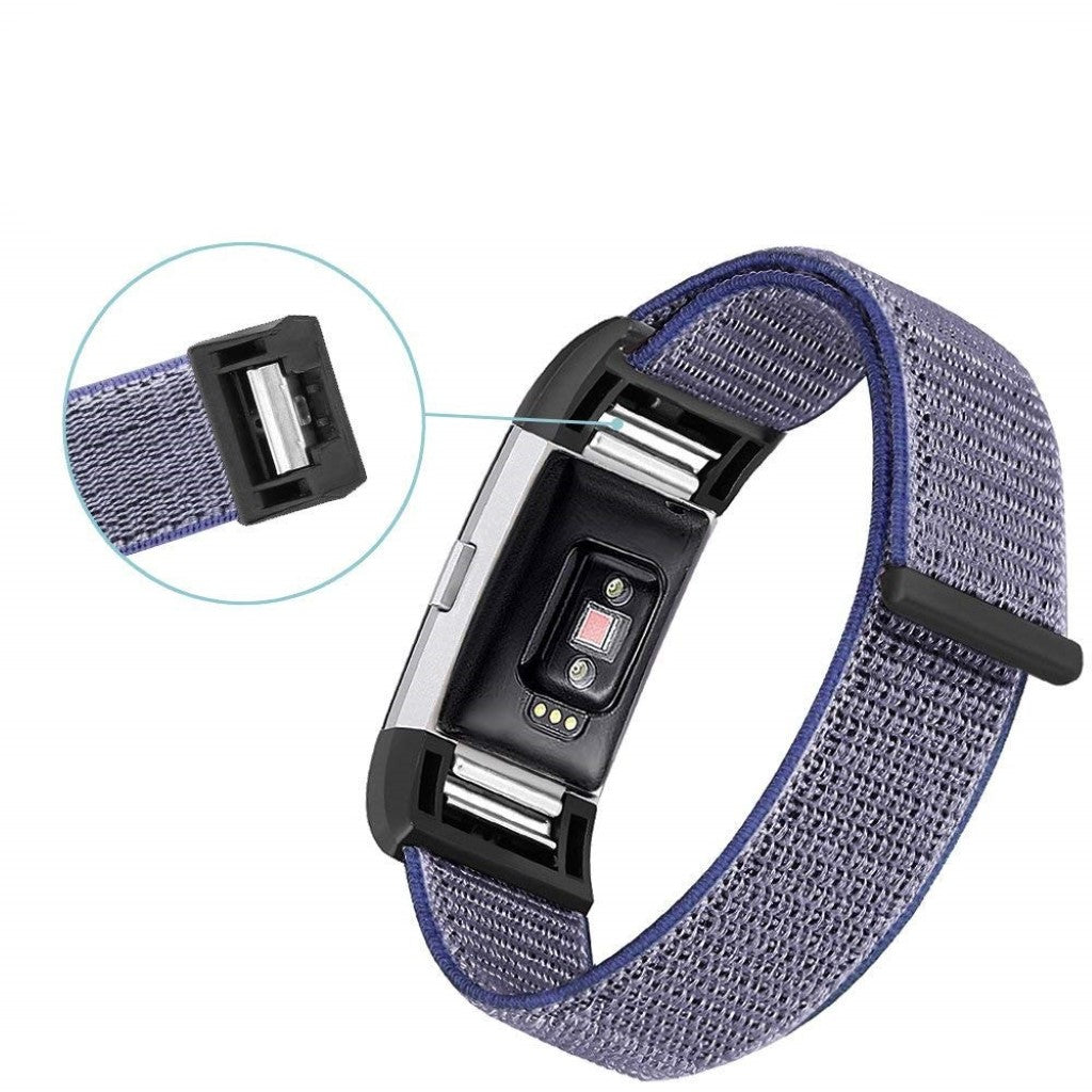 Eminent Fitbit Charge 3 Nylon Rem - Blå#serie_1