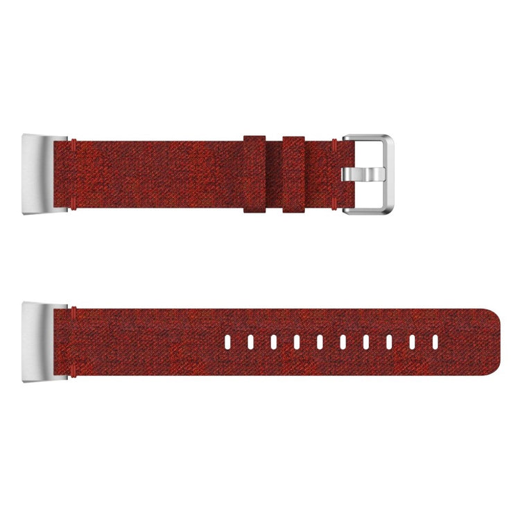 Vildt elegant Fitbit Charge 3 Nylon Rem - Rød#serie_2