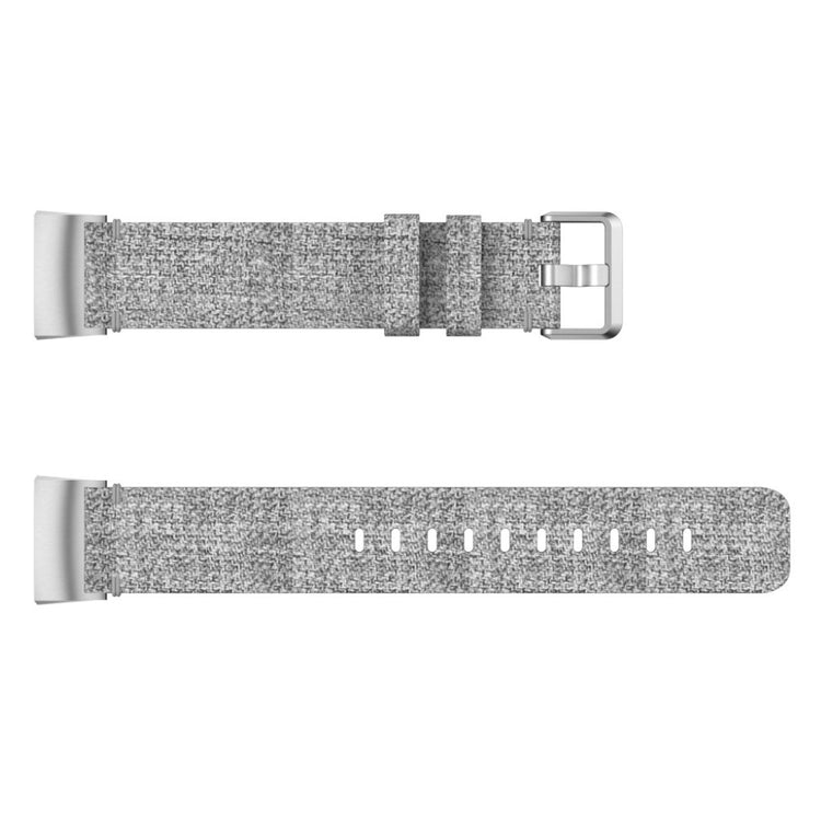 Vildt elegant Fitbit Charge 3 Nylon Rem - Sølv#serie_3