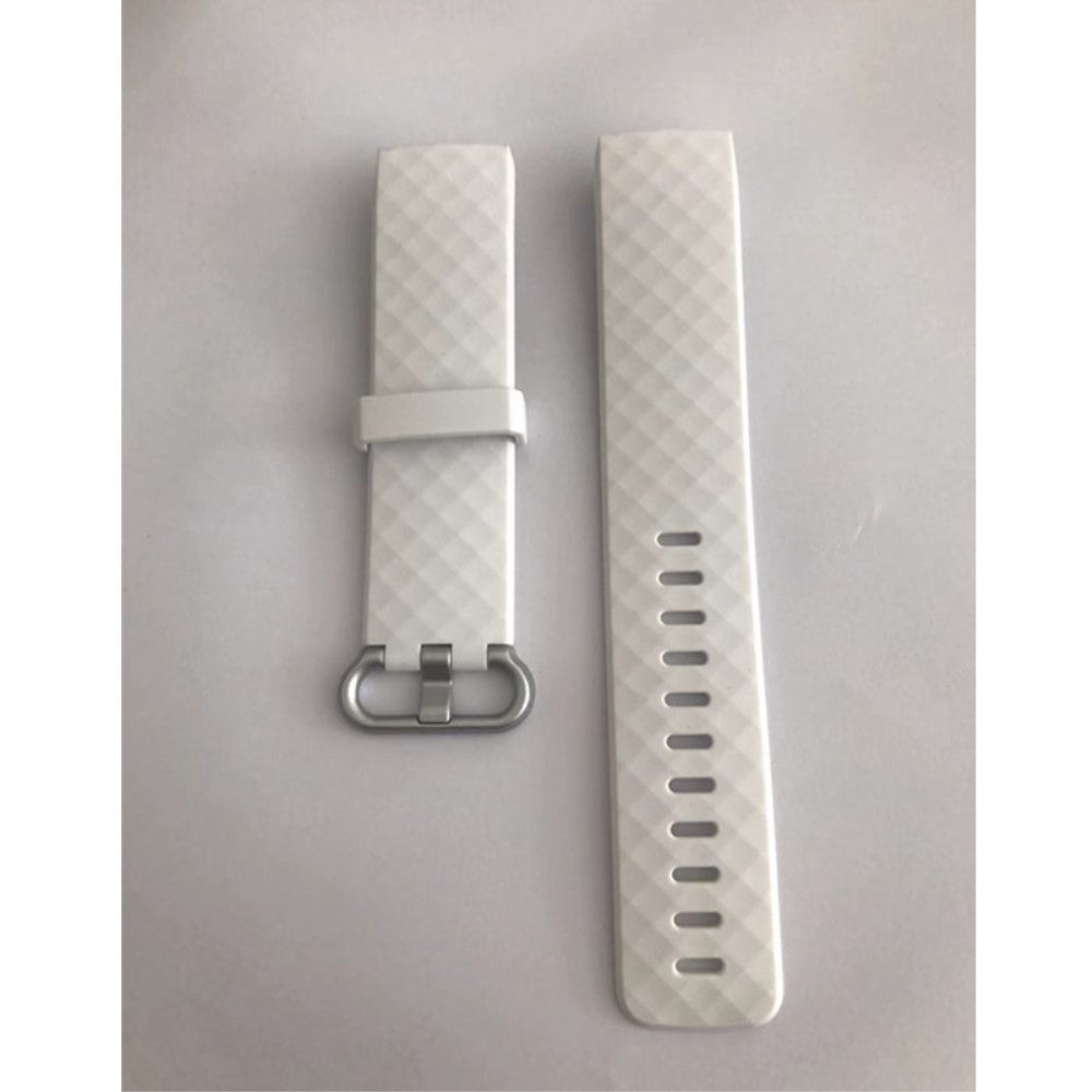 Mega nydelig Fitbit Charge 3 Silikone Rem - Hvid#serie_5