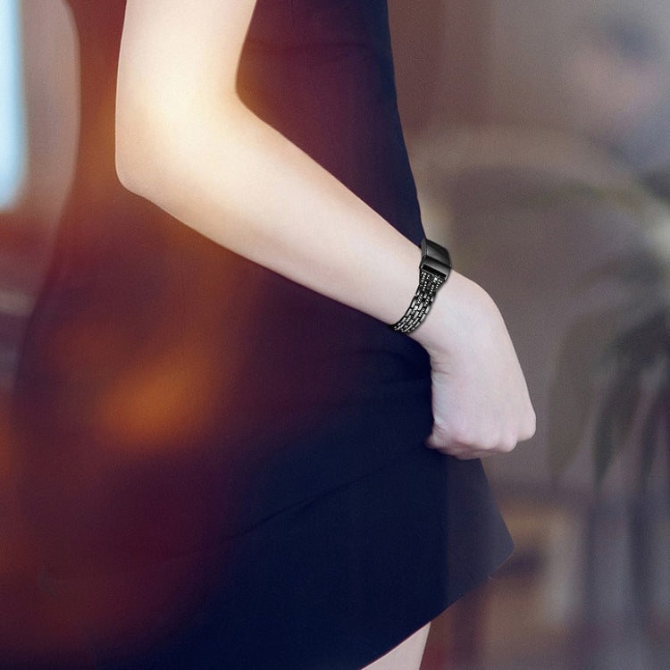 Vildt smuk Fitbit Charge 3 Plastik og Silikone Rem - Sort#serie_1