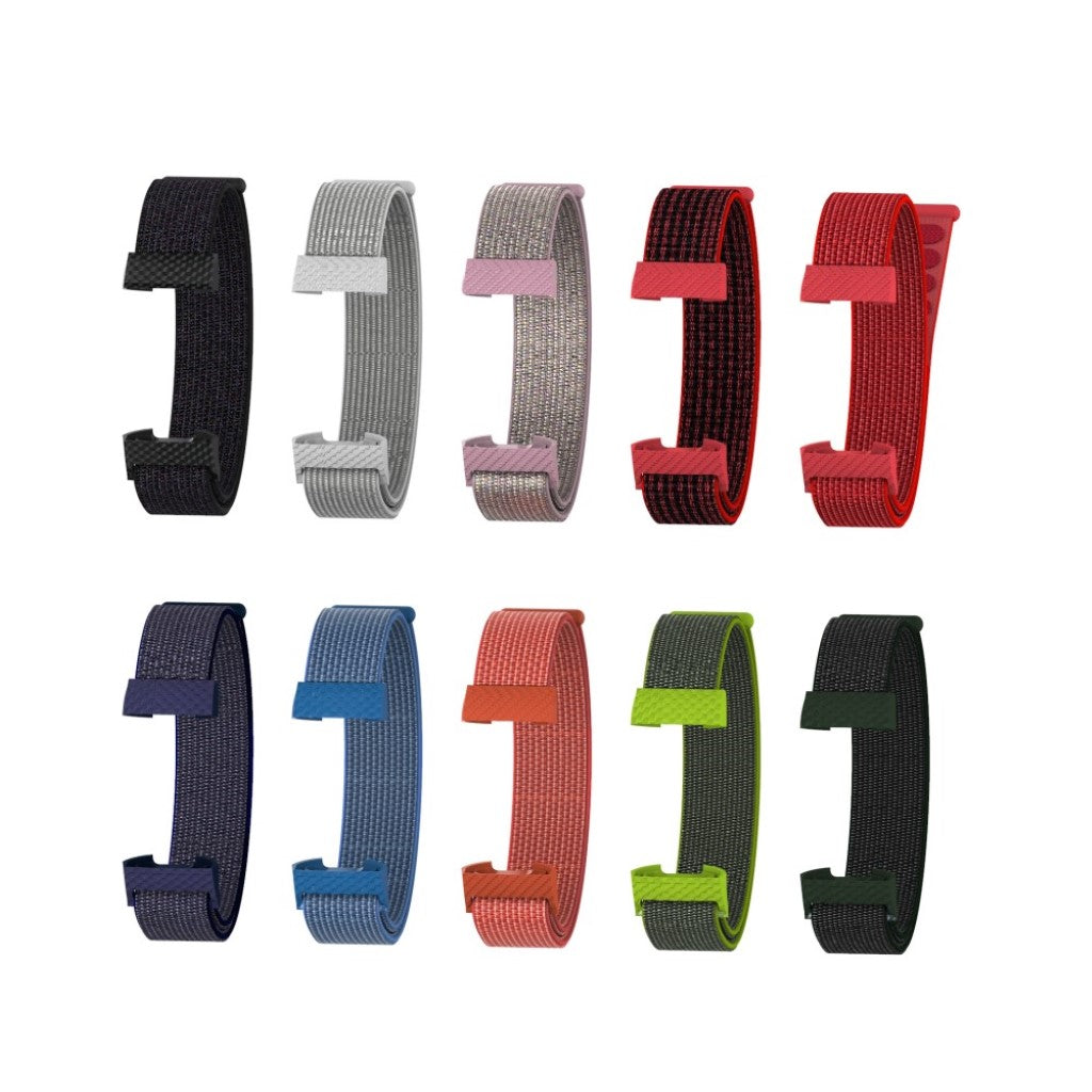 Pænt Fitbit Charge 3 Nylon Rem - Rød#serie_10