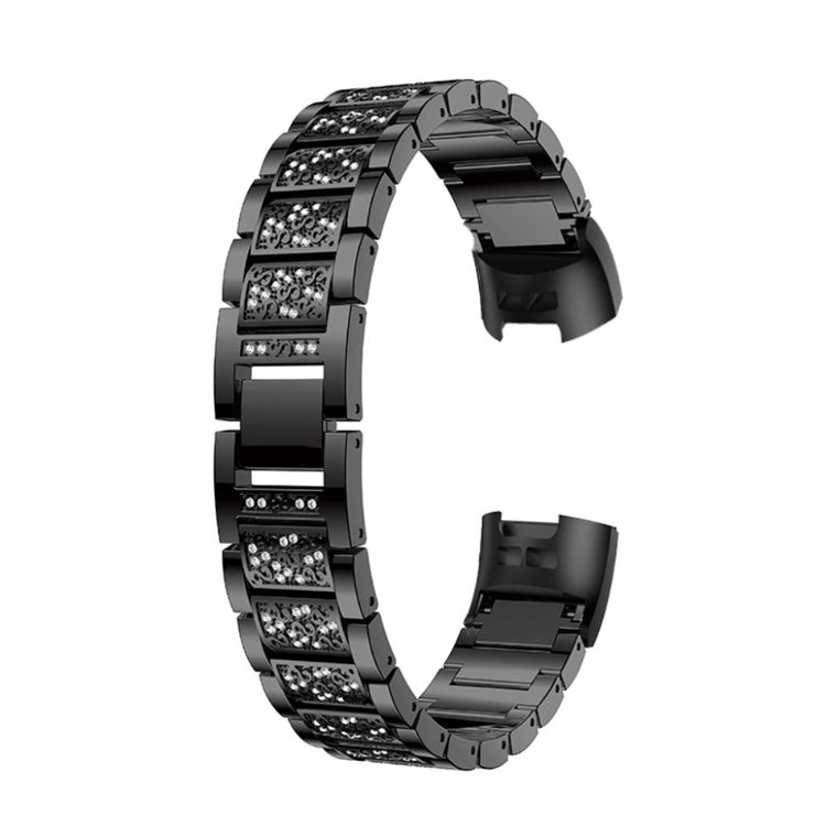 Meget nydelig Fitbit Charge 3 Metal Rem - Sort#serie_1