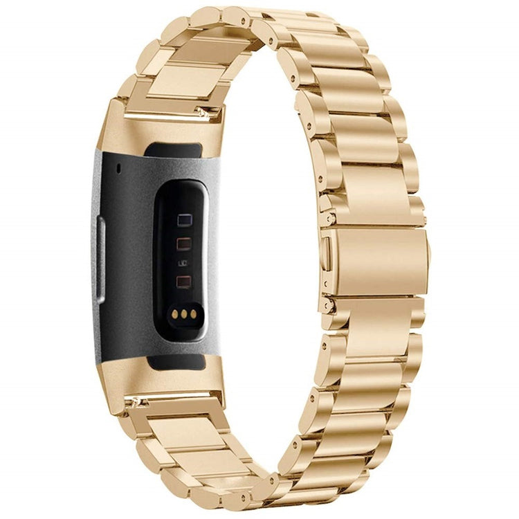 Fed Fitbit Charge 3 Metal Rem - Guld#serie_2