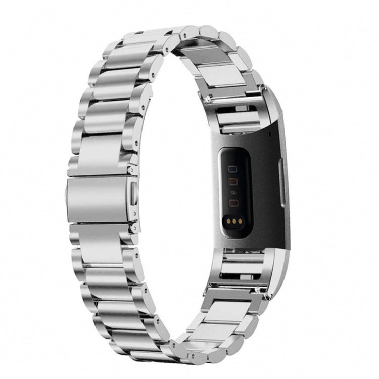 Fed Fitbit Charge 3 Metal Rem - Sølv#serie_4