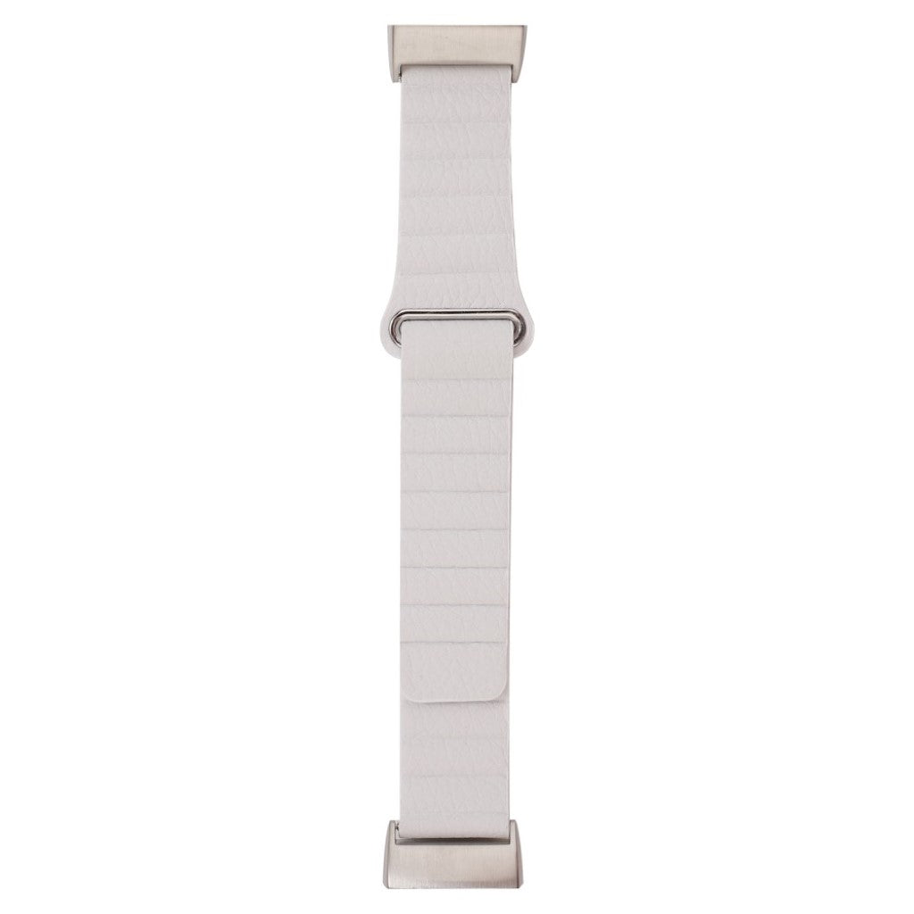 Super smuk Fitbit Charge 3 Ægte læder Rem - Hvid#serie_6