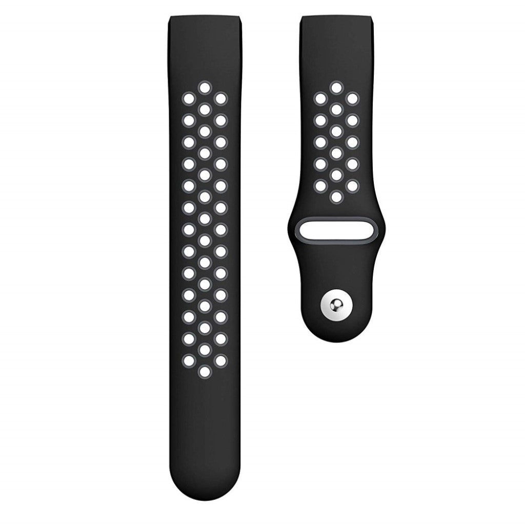 Meget skøn Fitbit Charge 3 Silikone Rem - Sort#serie_1