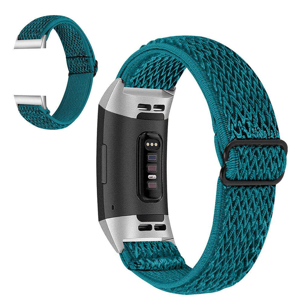 Super skøn Fitbit Charge 3 Nylon Rem - Grøn#serie_9