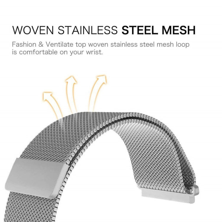 Elegant Fitbit Inspire Metal Rem - Sølv#serie_2