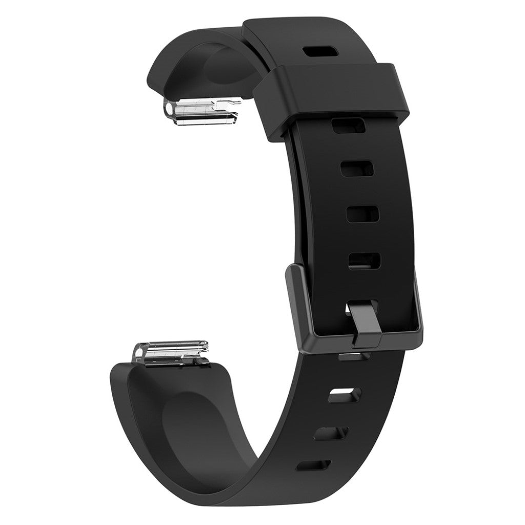 Komfortabel Fitbit Inspire Silikone Rem - Sort#serie_1