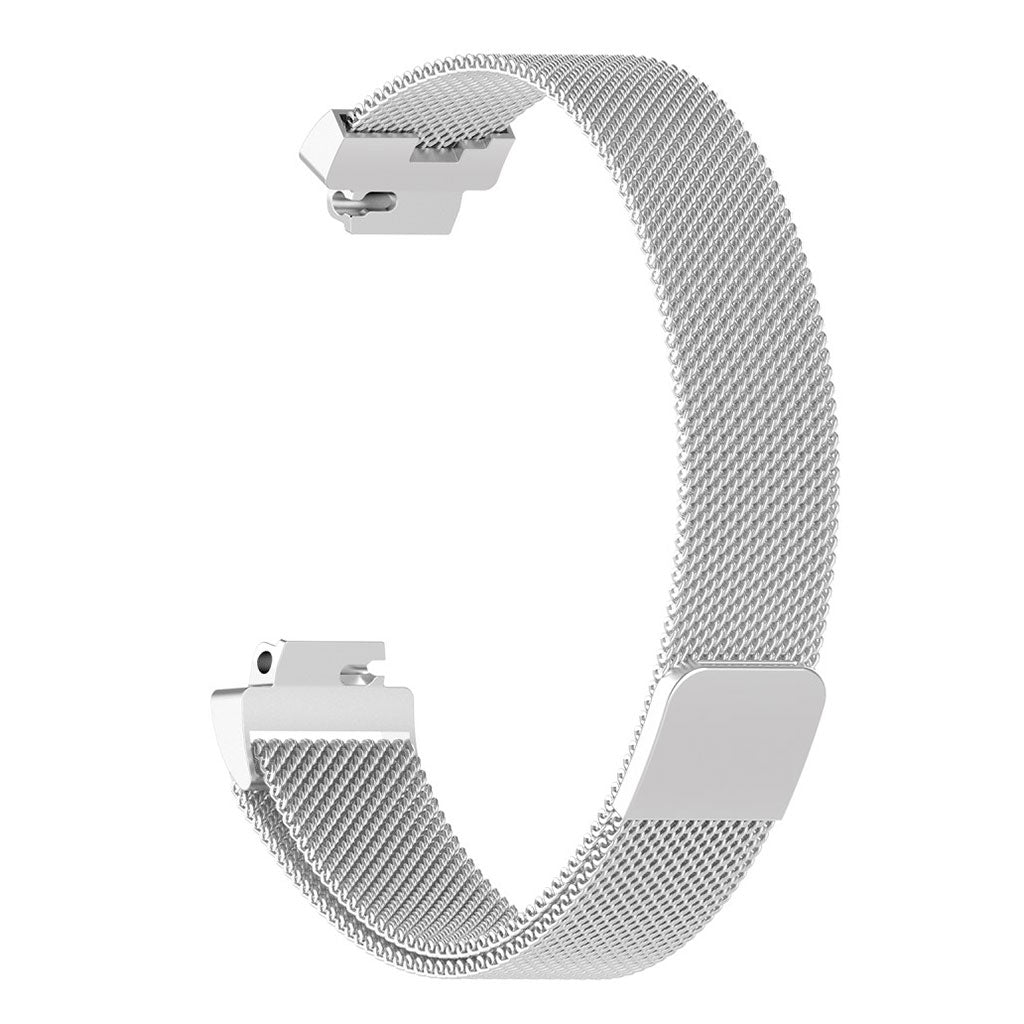 Rigtigt slidstærk Fitbit Inspire Metal Rem - Sølv#serie_012