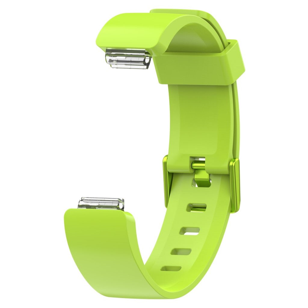 Rigtigt godt Fitbit Inspire Silikone Rem - Grøn#serie_7