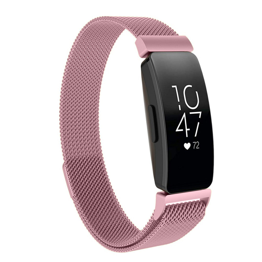 Mega holdbart Fitbit Inspire Metal Rem - Pink#serie_5