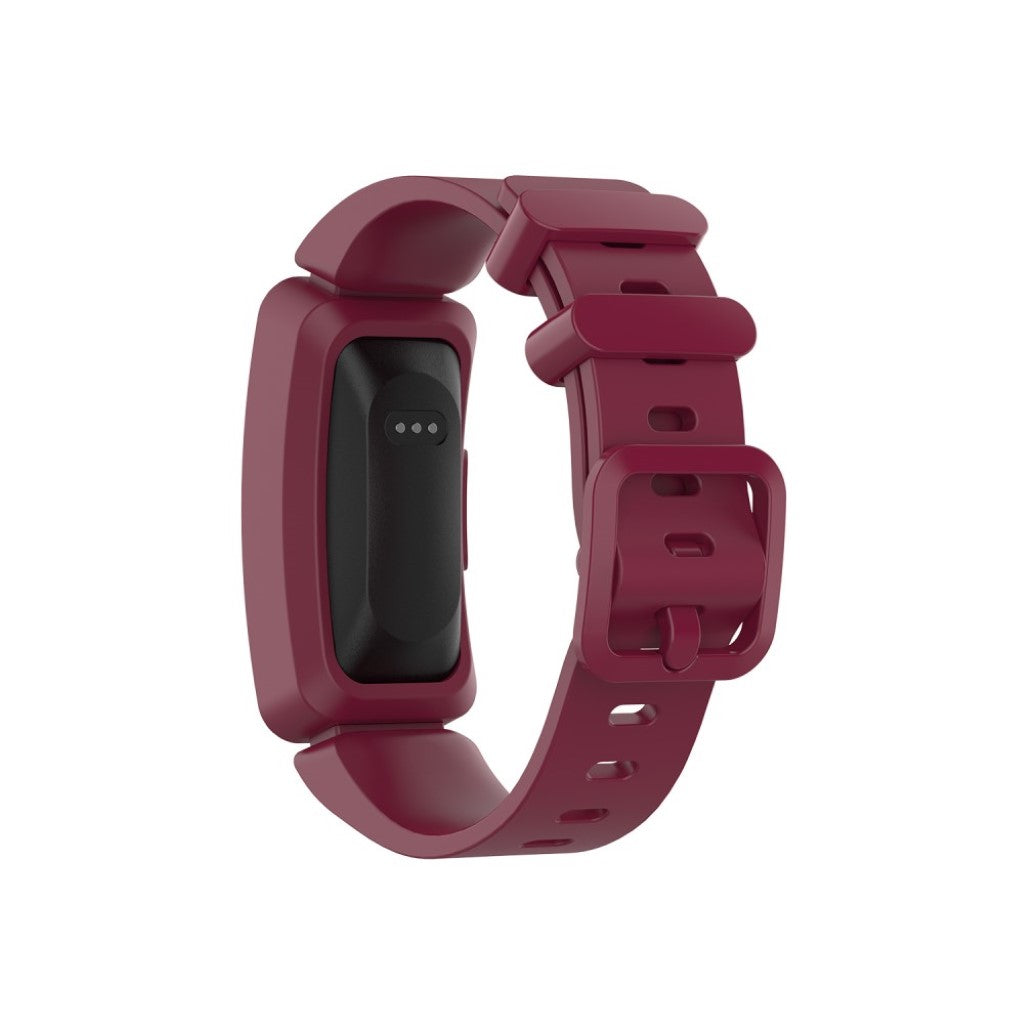 Rigtigt hårdfør Fitbit Inspire Silikone Rem - Rød#serie_3