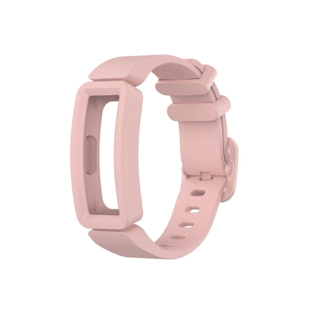 Rigtigt hårdfør Fitbit Inspire Silikone Rem - Pink#serie_4
