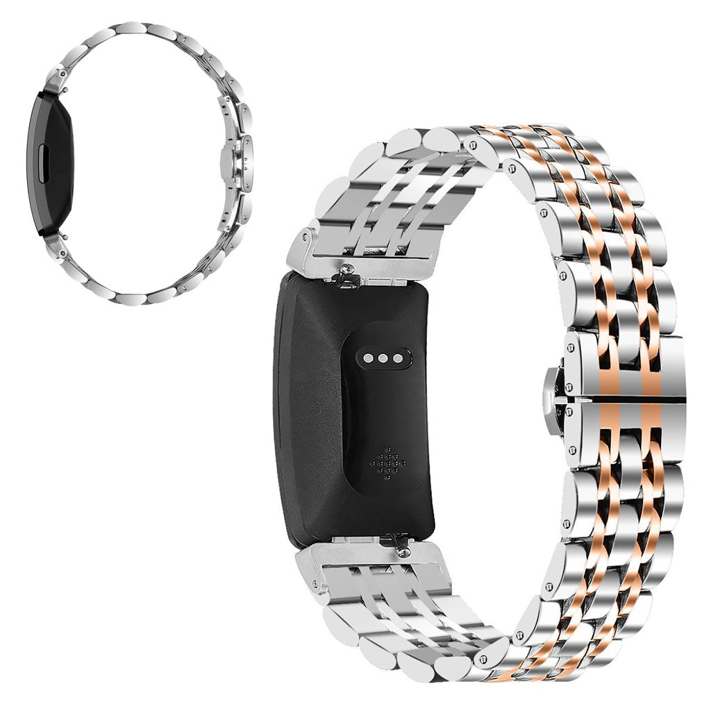 Skøn Fitbit Inspire Metal Rem - Sølv#serie_3