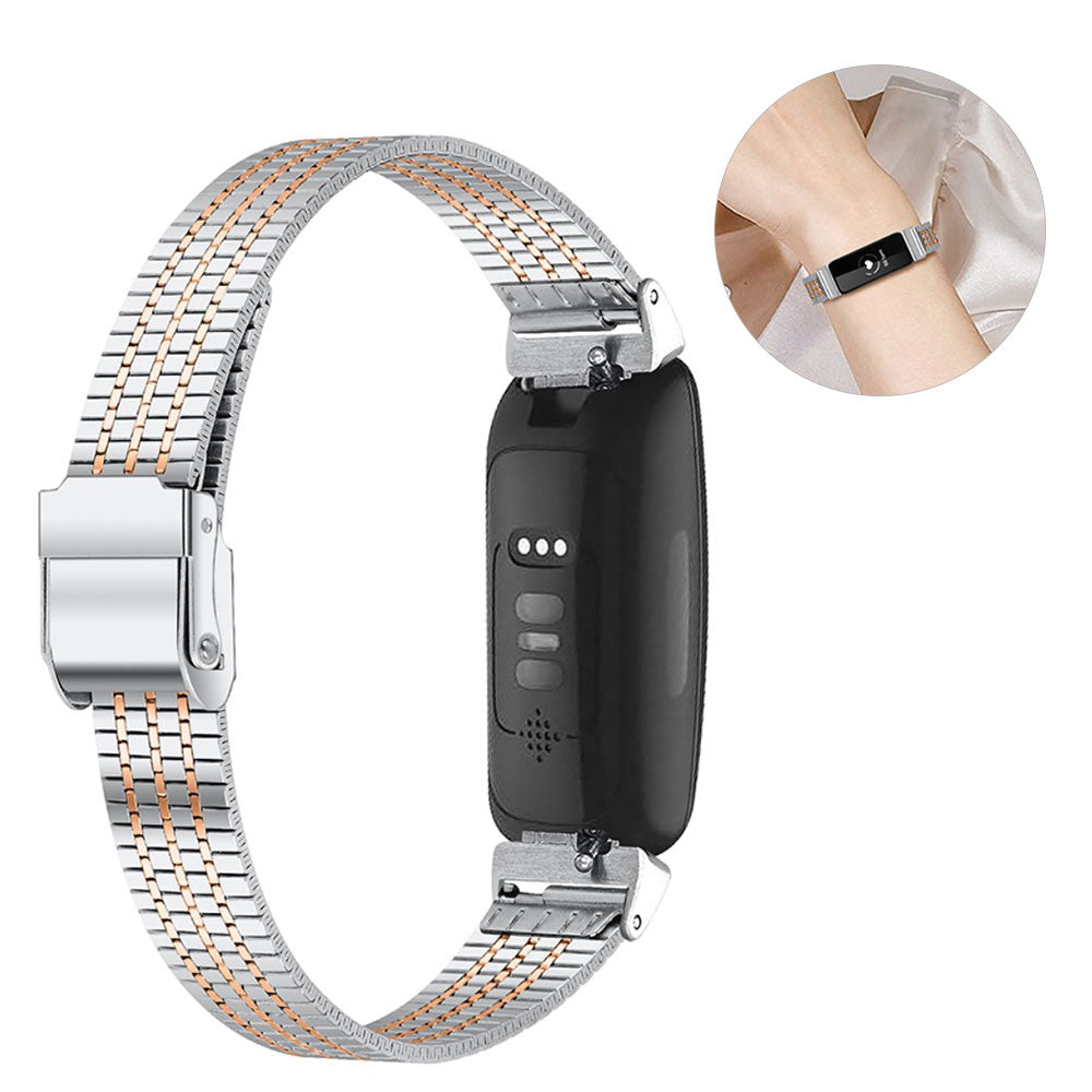 Vildt nydelig Fitbit Inspire Metal Rem - Sølv#serie_3