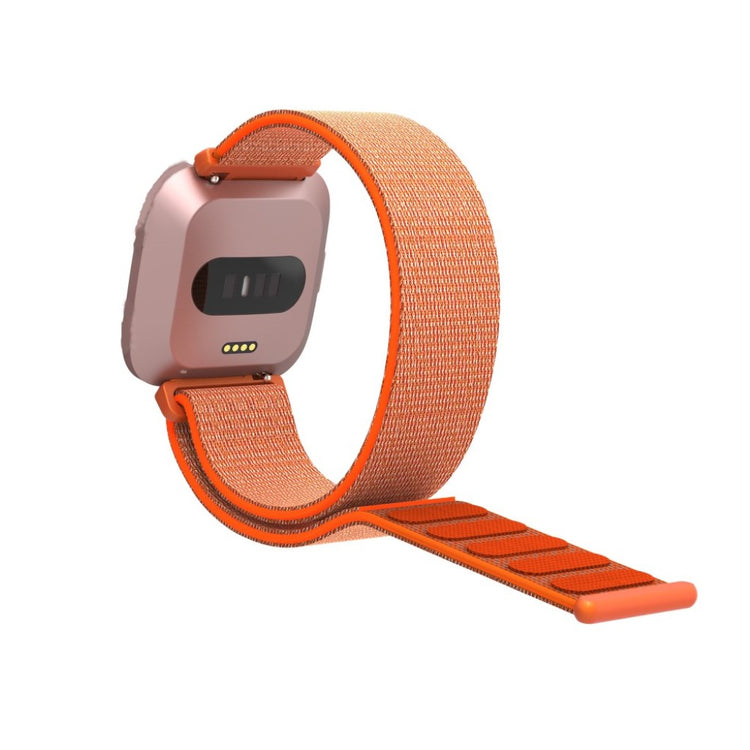 Rigtigt pænt Fitbit Versa Lite Nylon Rem - Orange#serie_2