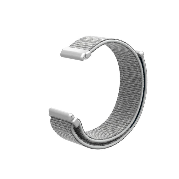 Rigtigt pænt Fitbit Versa Lite Nylon Rem - Sølv#serie_5