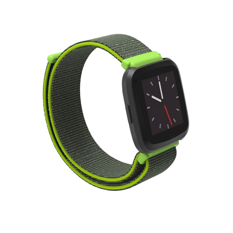 Rigtigt pænt Fitbit Versa Lite Nylon Rem - Grøn#serie_7