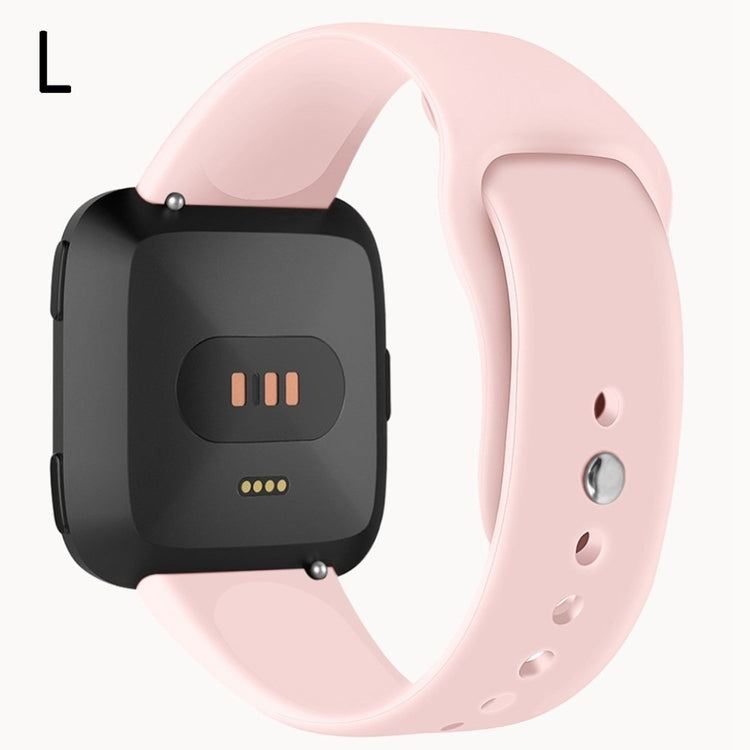 Helt vildt sejt Fitbit Versa Lite Silikone Rem - Pink#serie_5