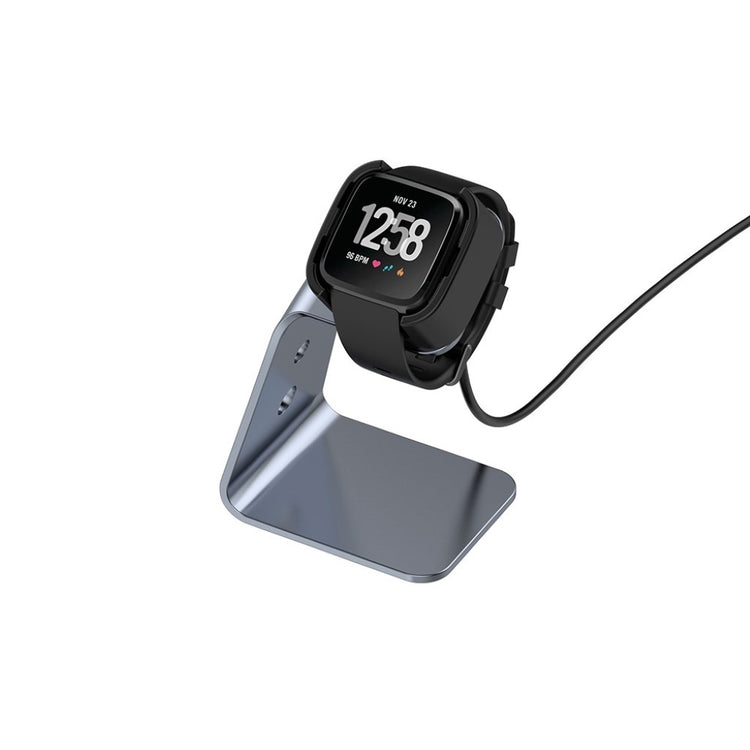 Metal Fitbit Versa 2 Ladestation - Sølv#serie_1