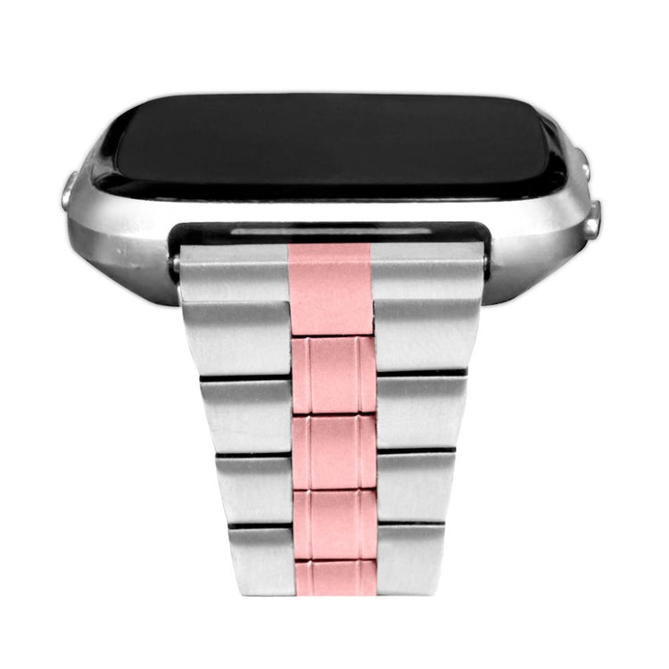 Rigtigt kønt Fitbit Versa 2 Metal Rem - Pink#serie_2