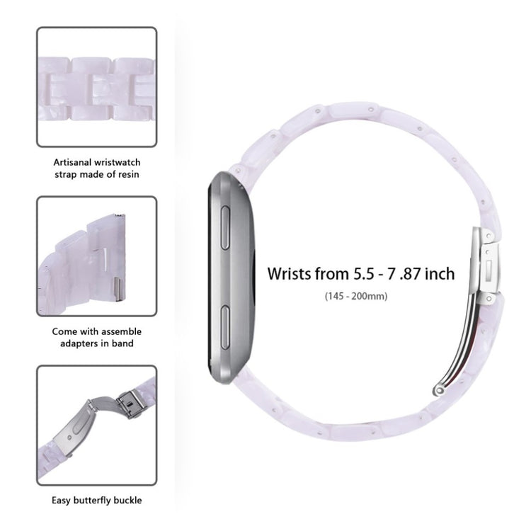 Vildt elegant Fitbit Versa 2 / Fitbit Versa Lite  Rem - Hvid#serie_15