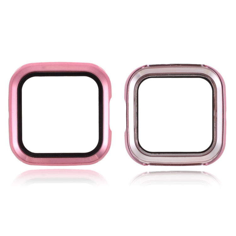 Fitbit Versa 2 shiny frame with tempered glass cover - Pink - Pink#serie_1