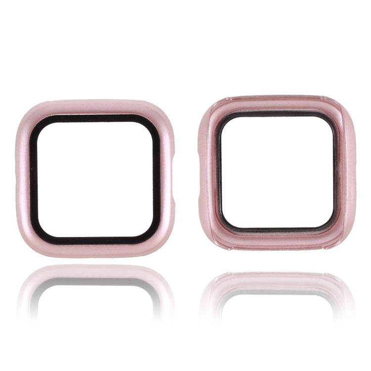Meget Fed Fitbit Versa 2 Cover med Skærmbeskytter i Silikone og Hærdet Glas - Pink#serie_2