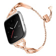Mega Godt Metal Og Rhinsten Universal Rem passer til Fitbit Smartwatch