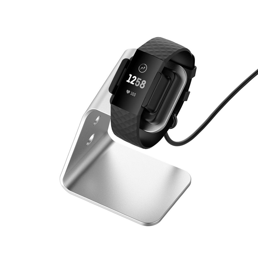 Metal Fitbit Versa 3 / Fitbit Sense Ladestation - Sølv#serie_2